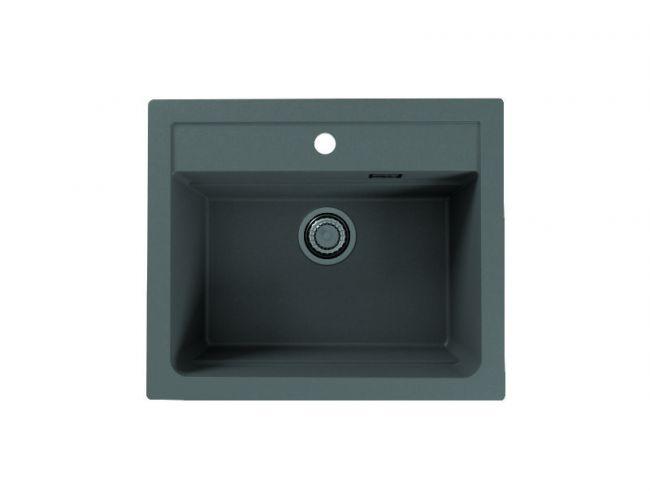 Мойка ALVEUS GRANITAL ATROX 30 CONCRETE - G81 590 X  500  1X в комплекте с сифоном 1132823 (1131995)