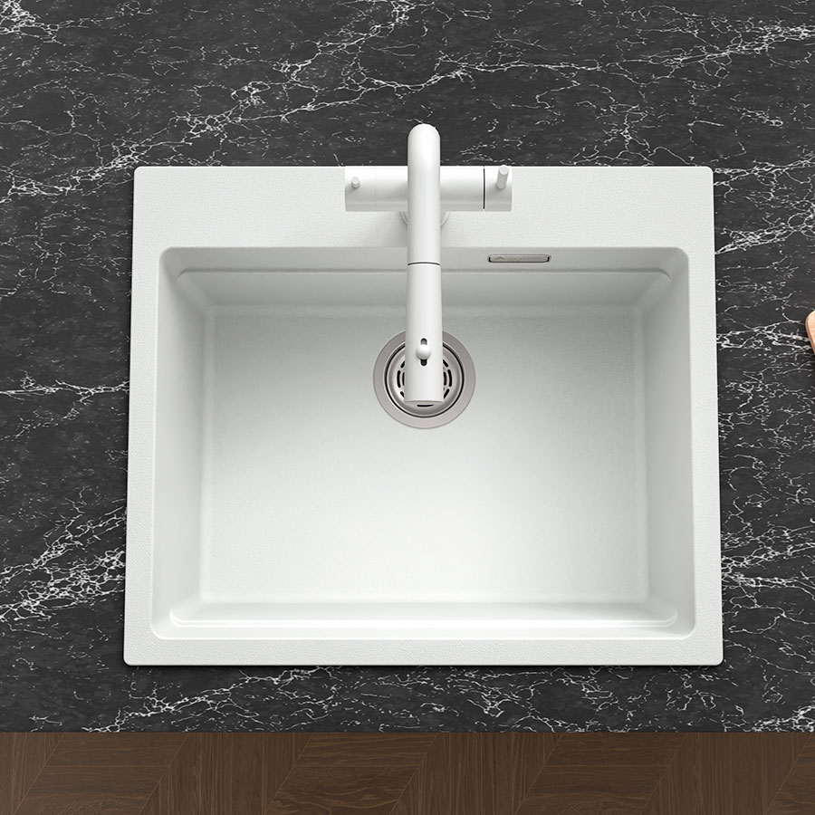 Кухонная мойка Grandex Aqua COMFORT 60F ARCTIC (500501)